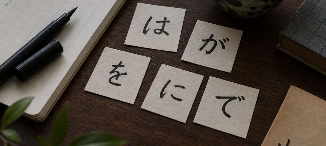 Cartes de particules japonaises avec kanji Yama